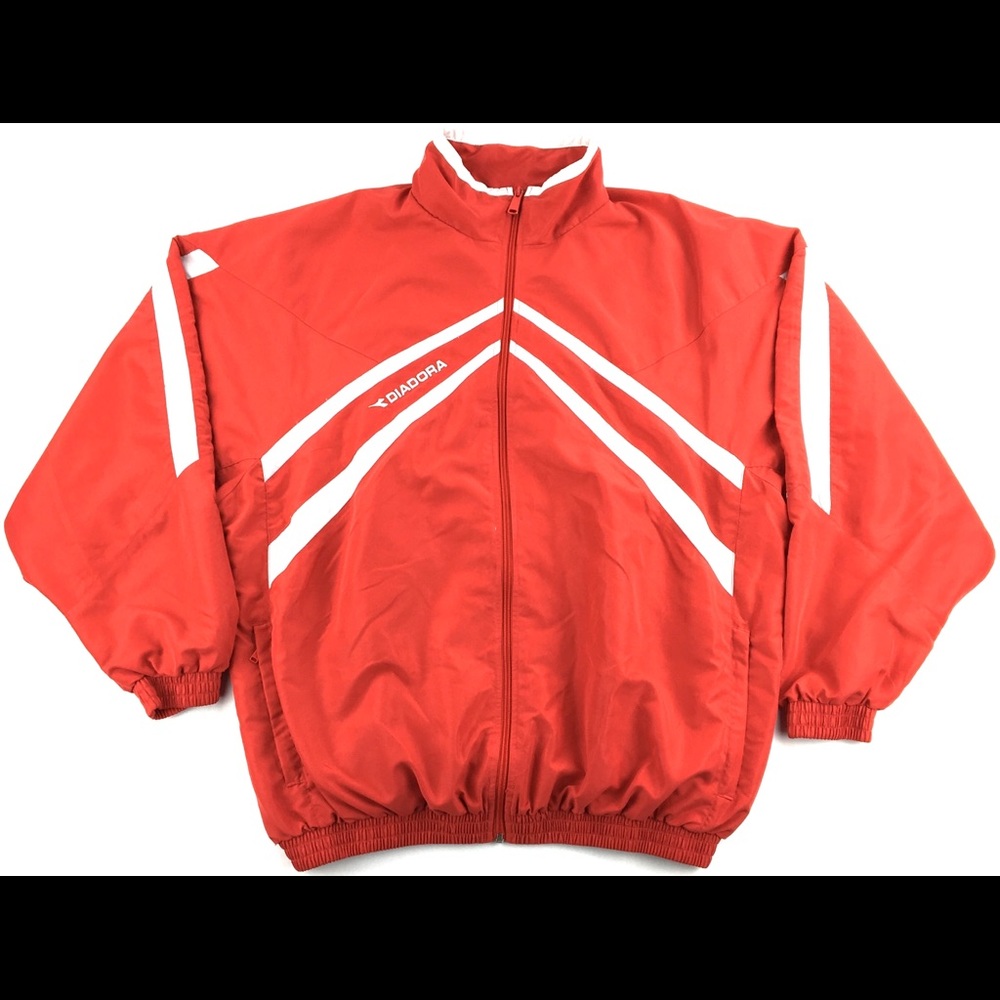 Vintage Diadora Embroidered Full Zip Windbreaker